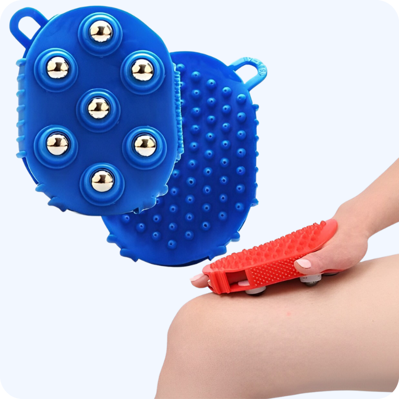 Luva Massageadora de 7 Esferas Muscular Relax