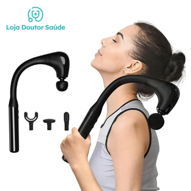 Pistola Massageadora Curva E Alça Longa