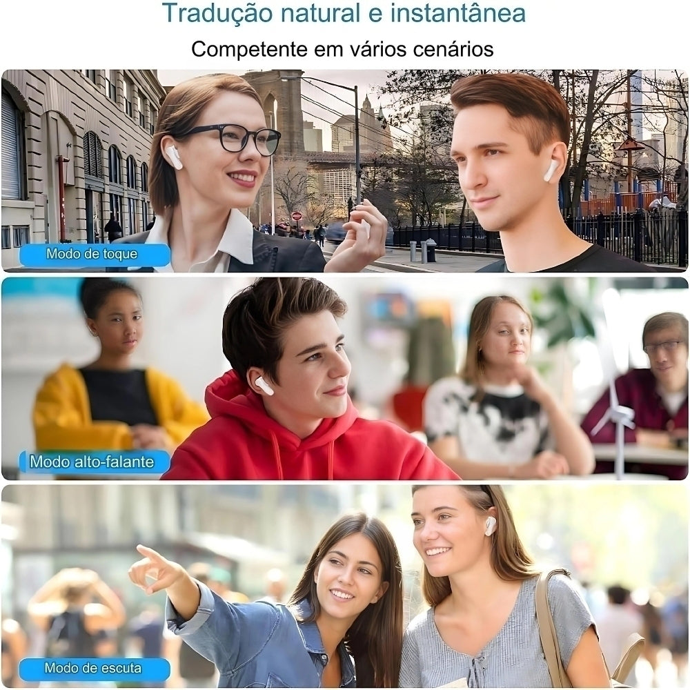 Fones de Ouvido Tradutores TimeKettle M3 com 40 Idiomas