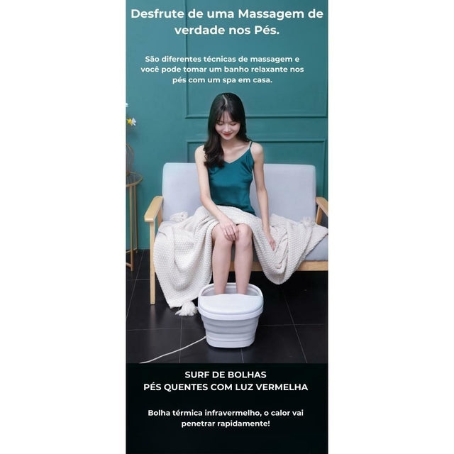 Hidromassageador para os Pés Dobrável