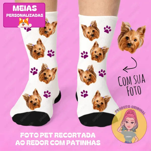 Meias Personalizadas com Estampas de Pets