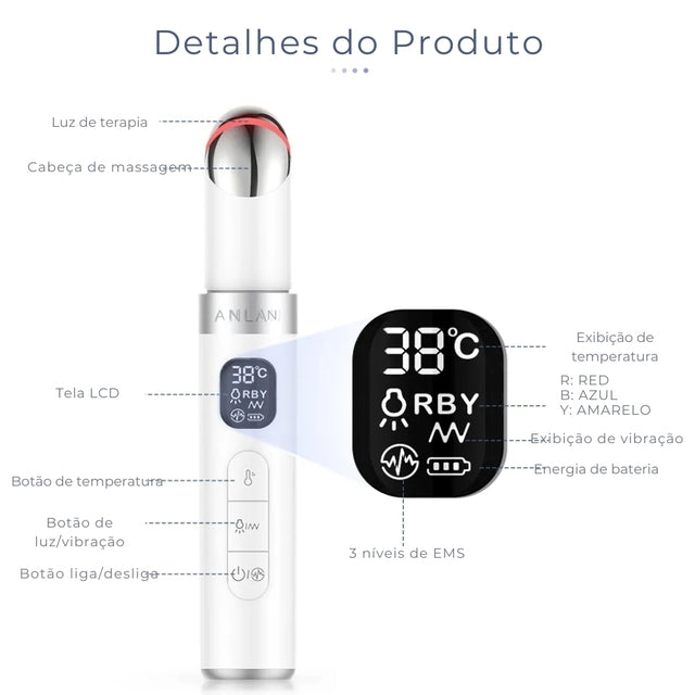 Massageador Para Área Dos Olhos