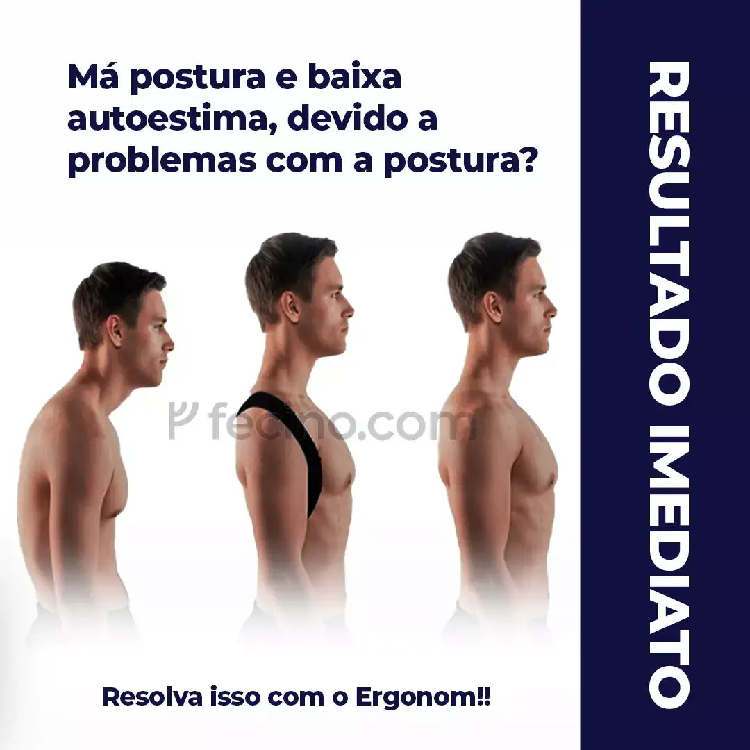 Ergonom® - Corretor Postural Alinha Coluna e Alivia as Dores (Compre 1, Leve 2)