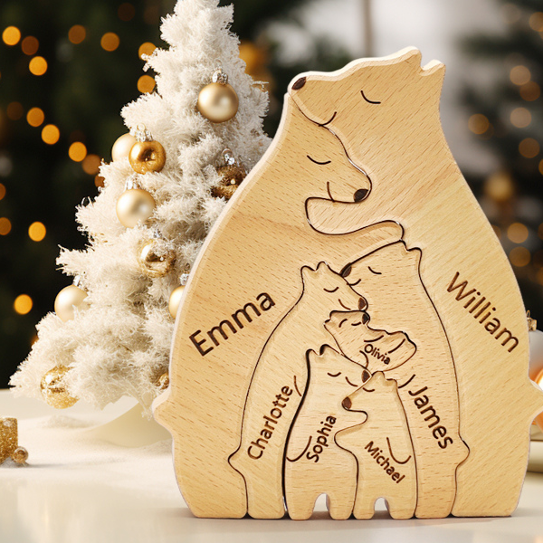WoodenBear Love™ - Quebra Cabeça Decorativo Personalizável