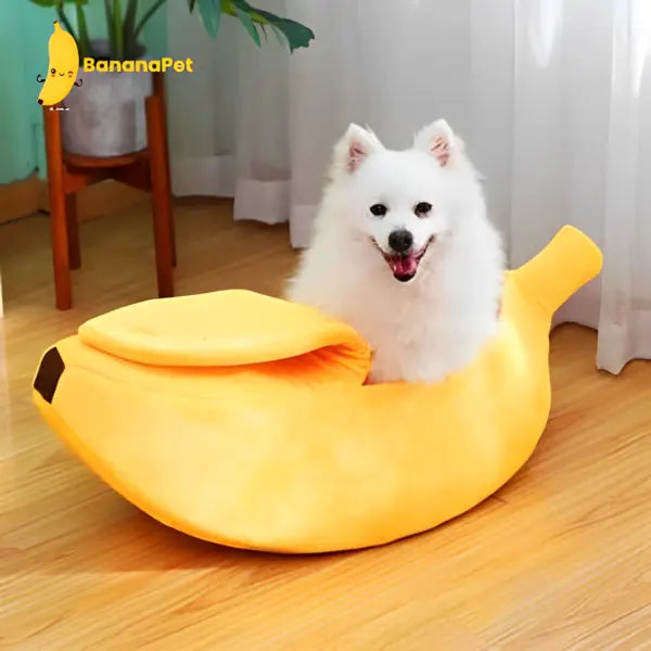 BananaPet™ Aconchegante para Gatos: Refúgio Luxuoso em Forma de Banana