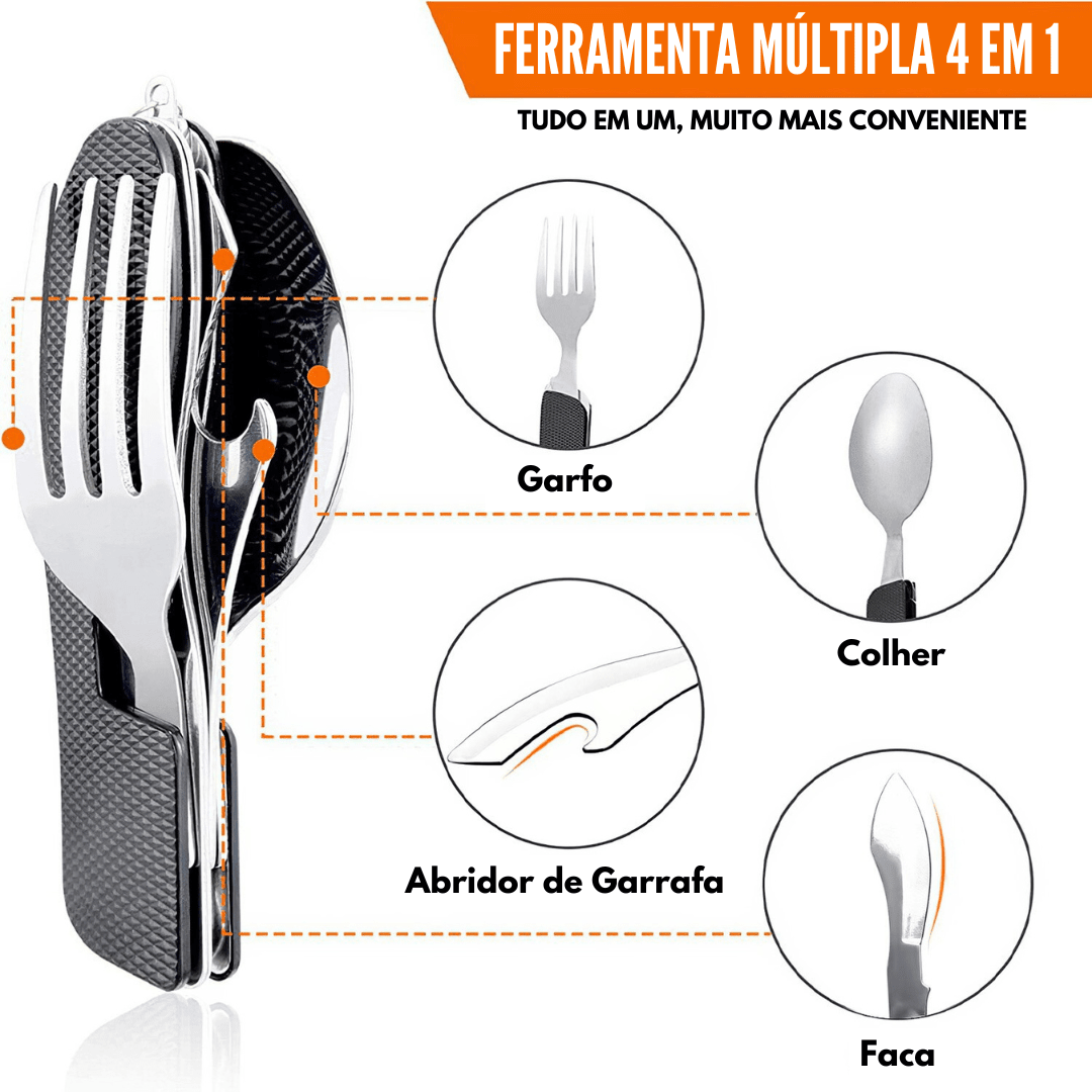 Canivete Portátil de Talheres