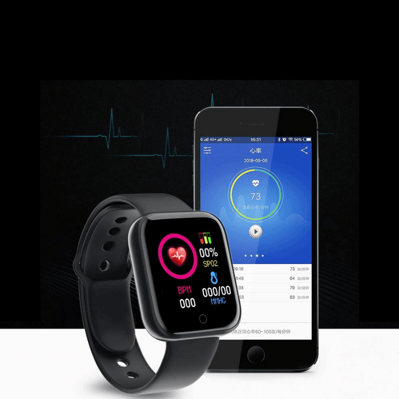 Smartwatch Y68 D20 Pro Relógio Inteligente Monitoramento Saúde À Prova D' Água