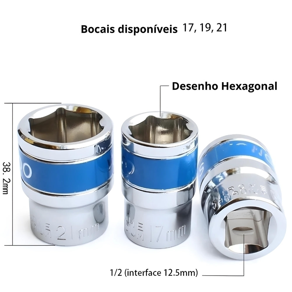 Chave de Roda Com Catraca Mecânica