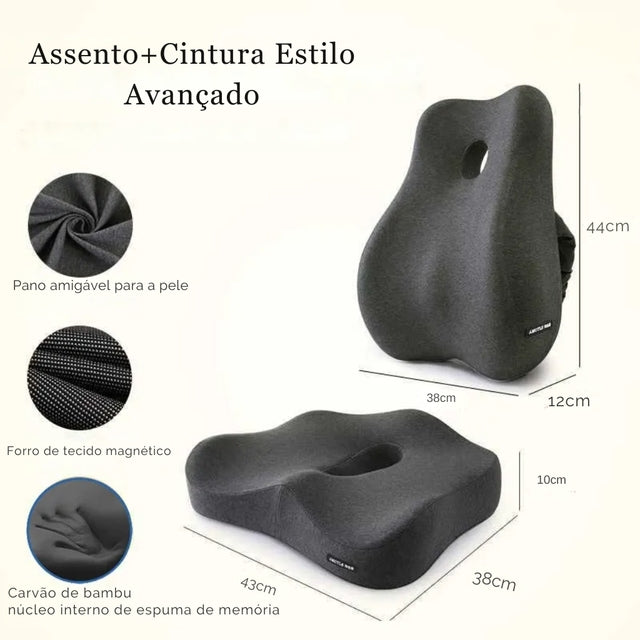 Encosto E Assento Para Apoio Lombar