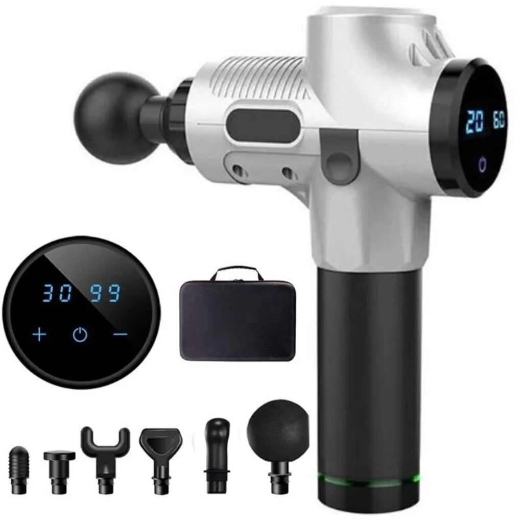 Pistola Massageadora Portátil Com Maleta