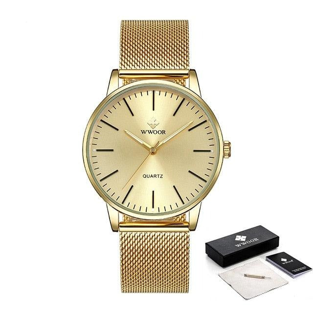 Relógio Masculino Casual Ultra Fino De Luxo