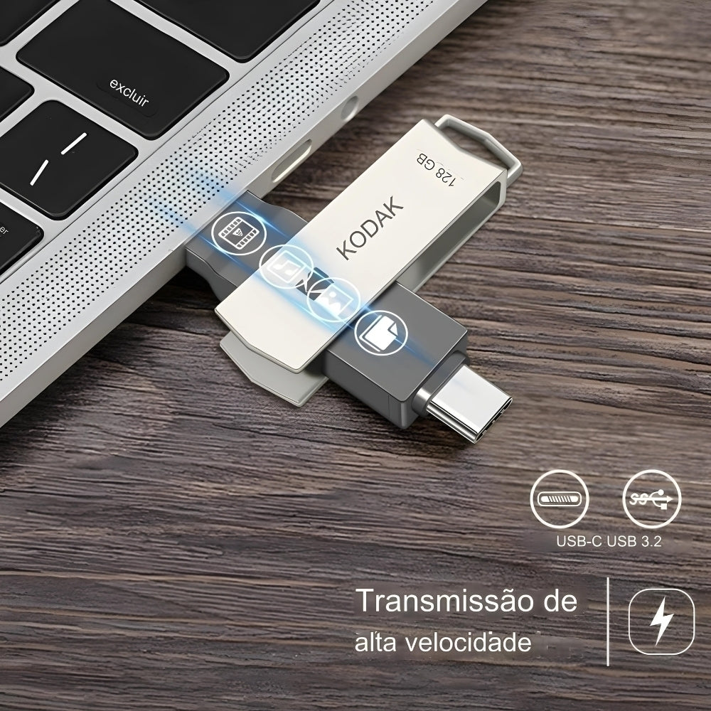 Pendrive Kodak Tipo-C Dual Flash Drive K273