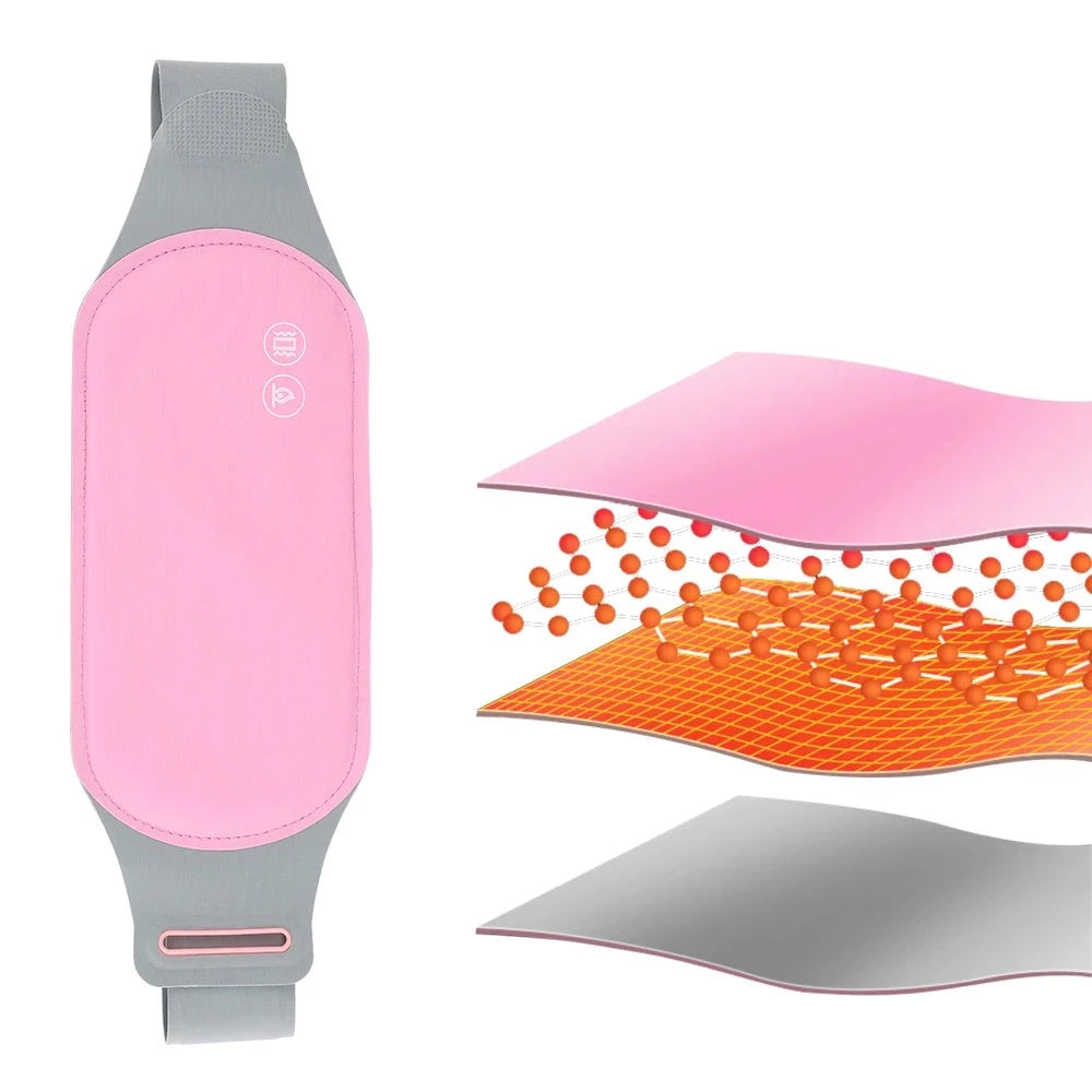 Almofada com Aquecimento Elétrico e Vibração para Cólicas USB