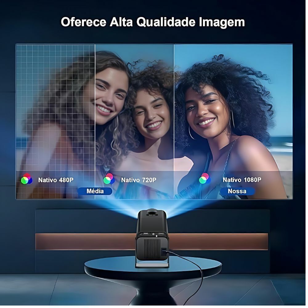 Projetor Pórtatil HY320 Portátil 4K FHD 1080P