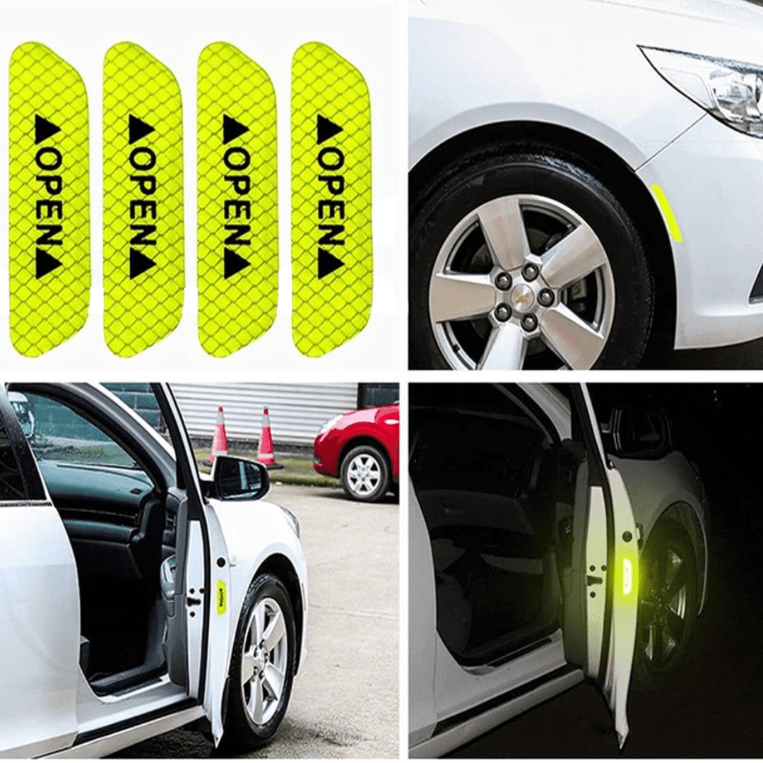 Conjunto de Adesivos de Segurança para Porta de Carro Universal