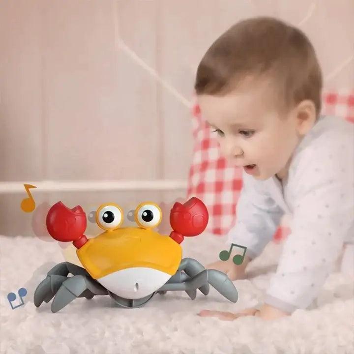 Caranguejo Fujão Interativo - Com Luz, Música e Sensor de Movimento