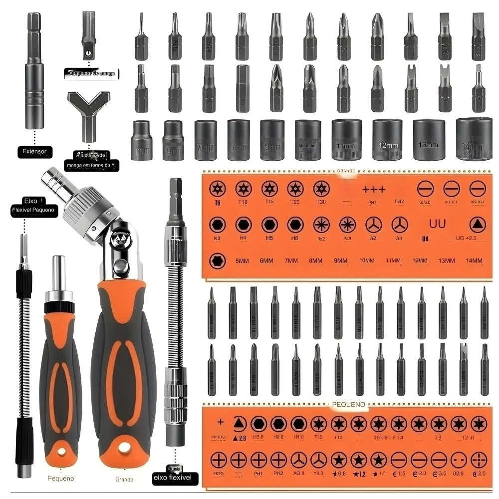 Conjunto De Chaves De Precisão 68 em 1