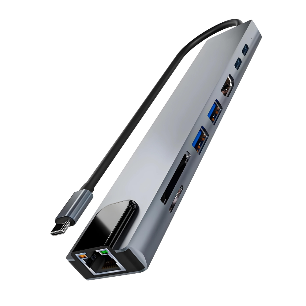 Adaptador Hub Tipo-C 8 em 1