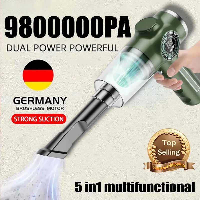 Xiaomi Aspirador de pó sem fio automóvel e Casa, Robô a Vácuo Portátil, Aparelho Elétrico Portátil, 5in 1, 9800000PA