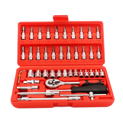 Conjunto Ferramentas Socket 1/4 46 Pçs Taiwans Qualitytools