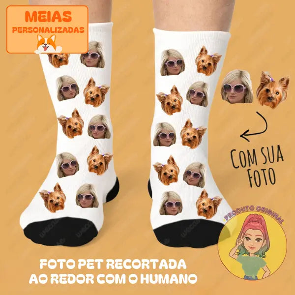 Meias Personalizadas com Estampas de Pets