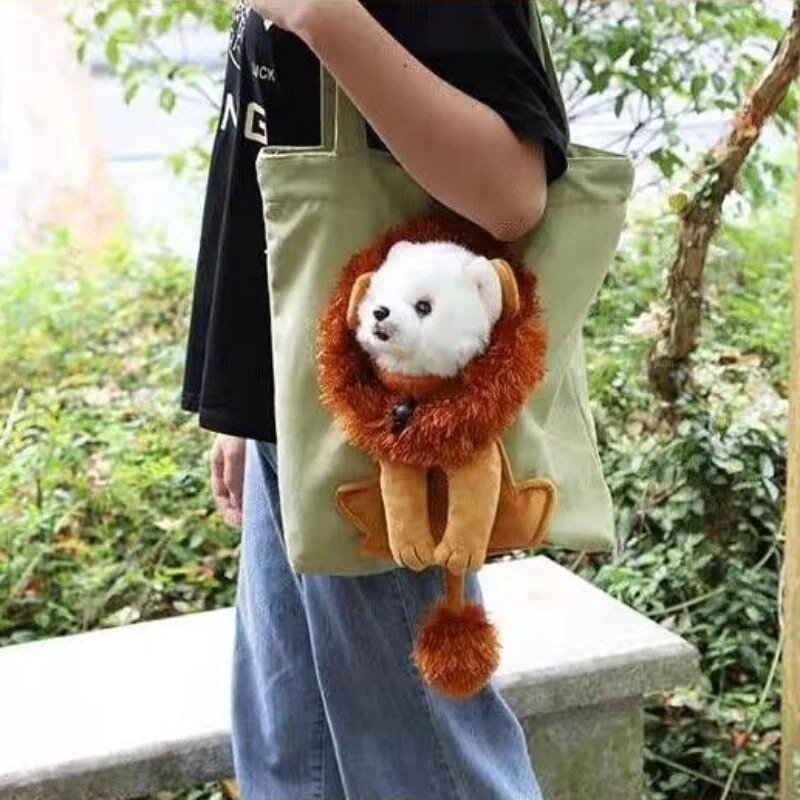 Bolsa de Transporte Pet Leão para Cães e Gatos
