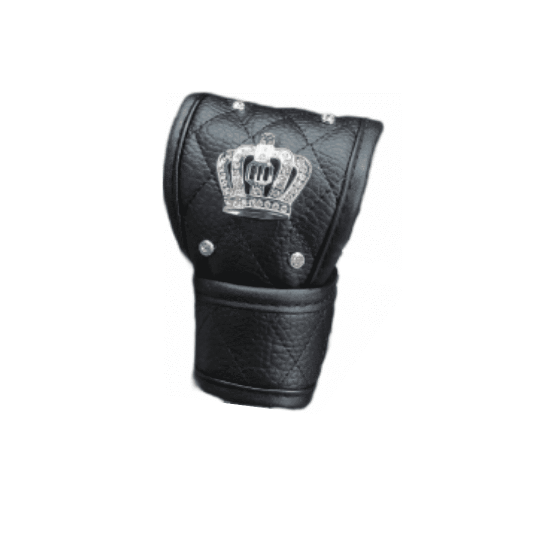 Capa Manopla Câmbio Feminino Couro PU - Strass Cristal