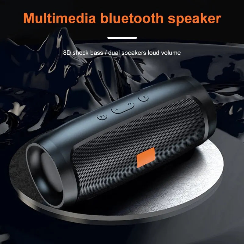 Alto-falante Bluetooth duplo, Exterior estéreo, Transmissão por voz FM, Subwoofer portátil, Reprodução Tf usb, alto-falantes sem fio