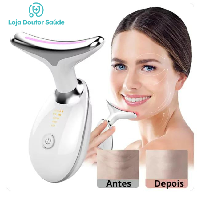 Massageador Facial com Fototerapia Anti-Rugas