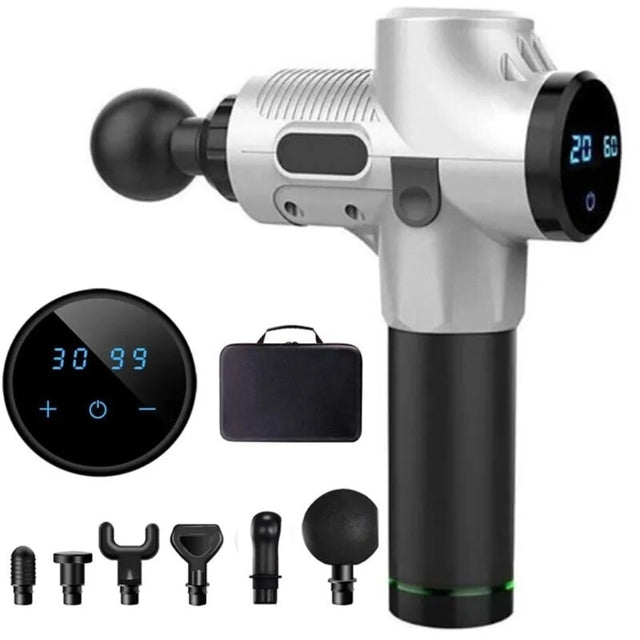 Pistola Massageadora Portátil Com Maleta