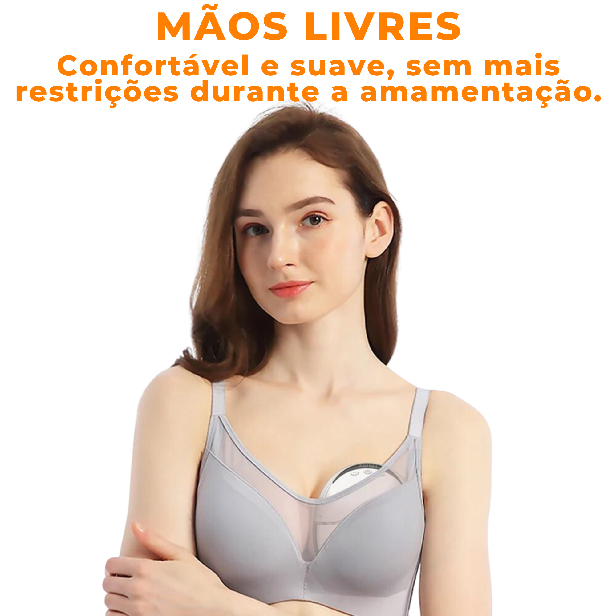 Bomba de Tirar Leite Elétrica e Vestível EasyFeed | 4 Modos | Livre de BPA