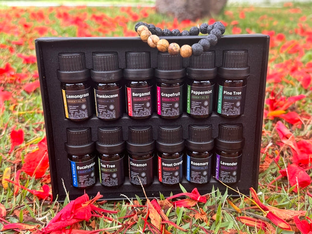 Kit Óleos Essenciais + Pulseira Difusora