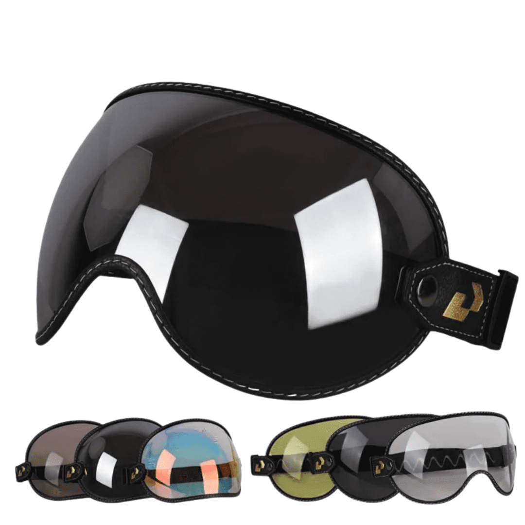 Viseira de Proteção Retrô da Motocicleta