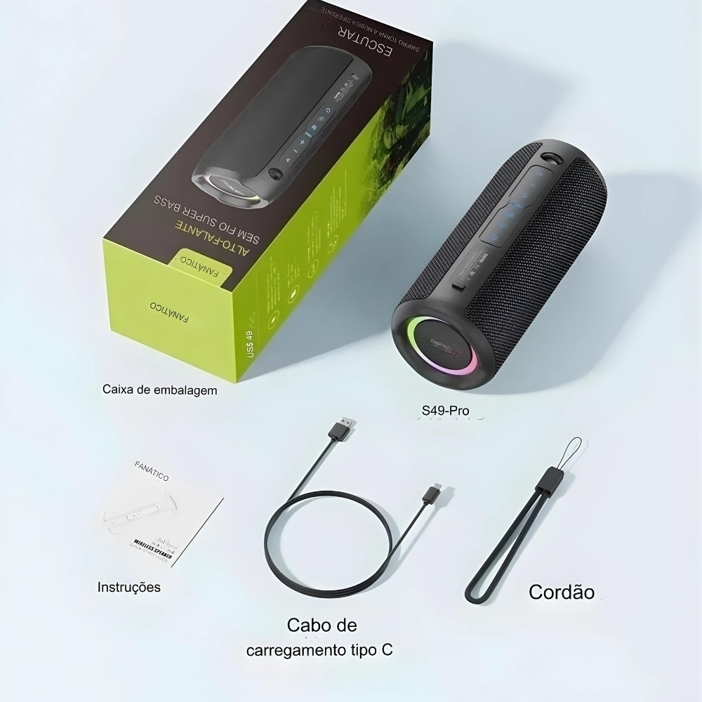 Caixa de Som ZEALOT S49 PRO Bluetooth 20W