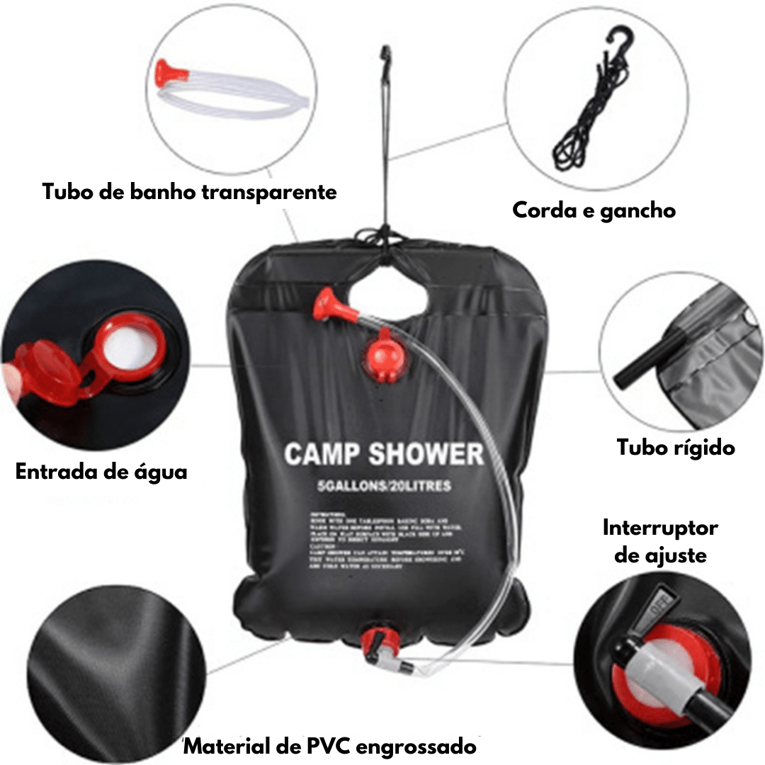 Chuveiro de Acampamento 20L - ShowerBag