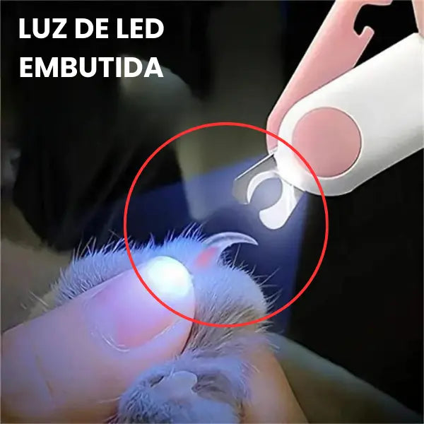 Cortador de unhas profissional para Pets - com Led