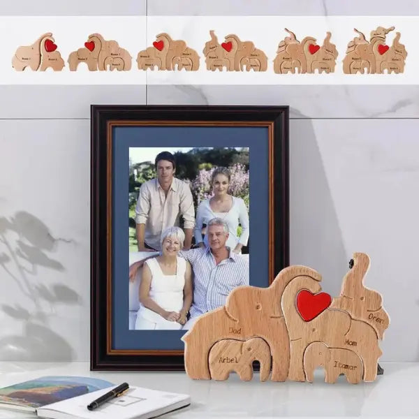 WoodTrunk Love™ -  Quebra Cabeça Decorativo Personalizável