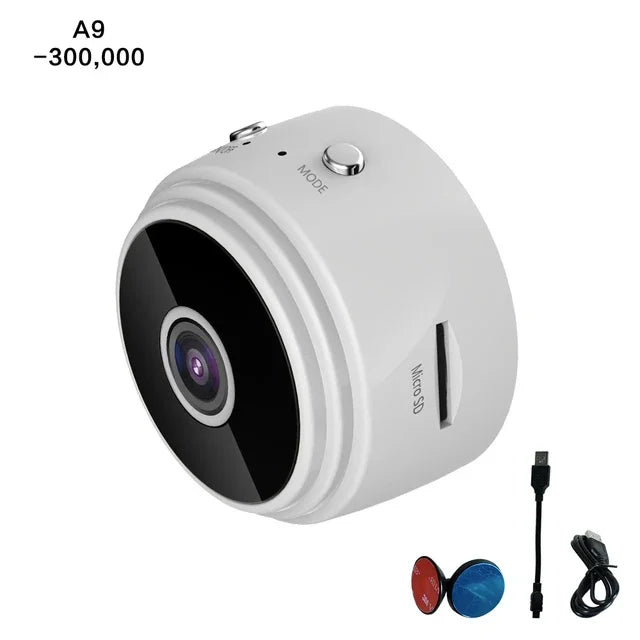 Mini Camera de Vigilância interna WiFi, Monitor de Bebê, Alta Definição 1080 HD