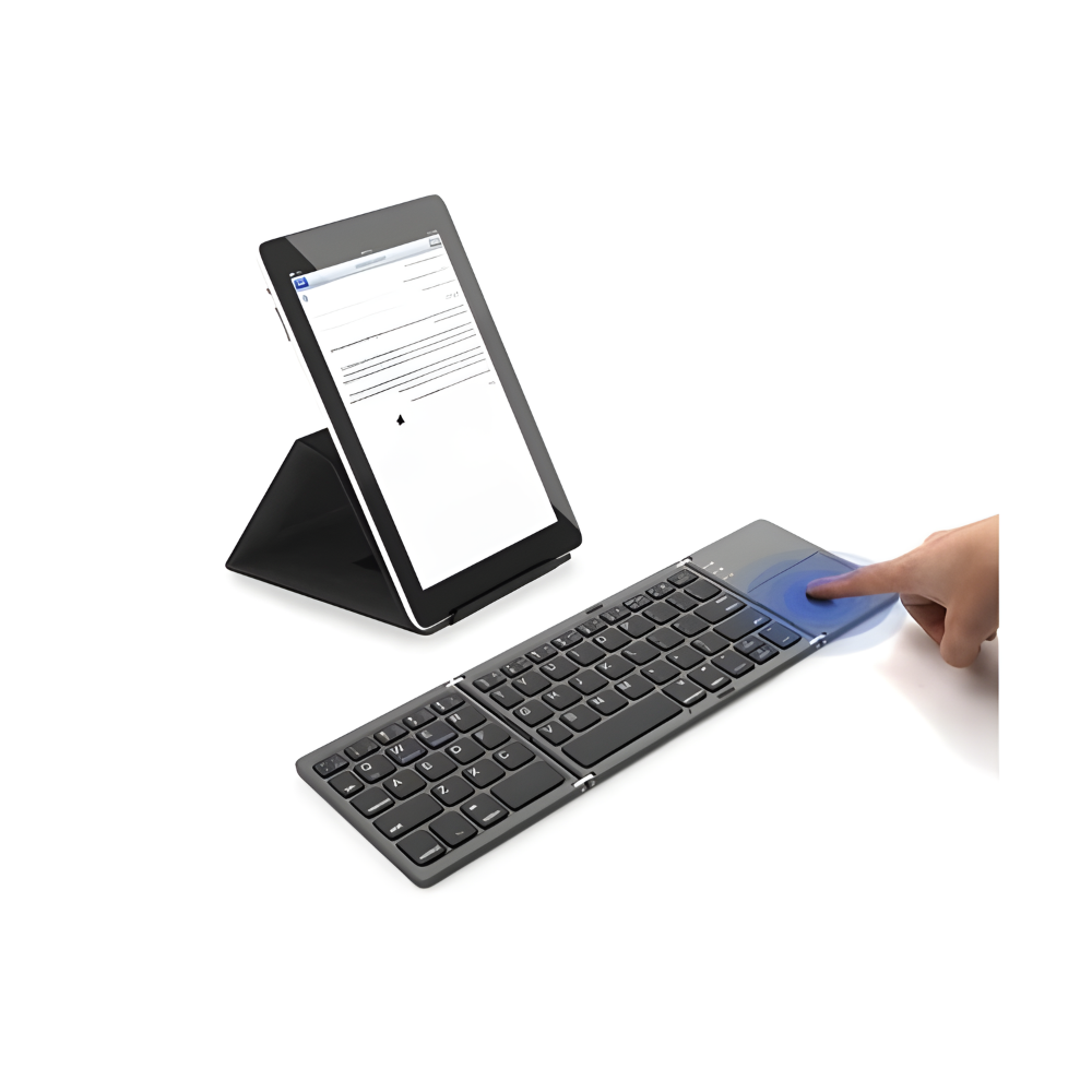 Teclado Dobrável Bluetooth e Touchpad