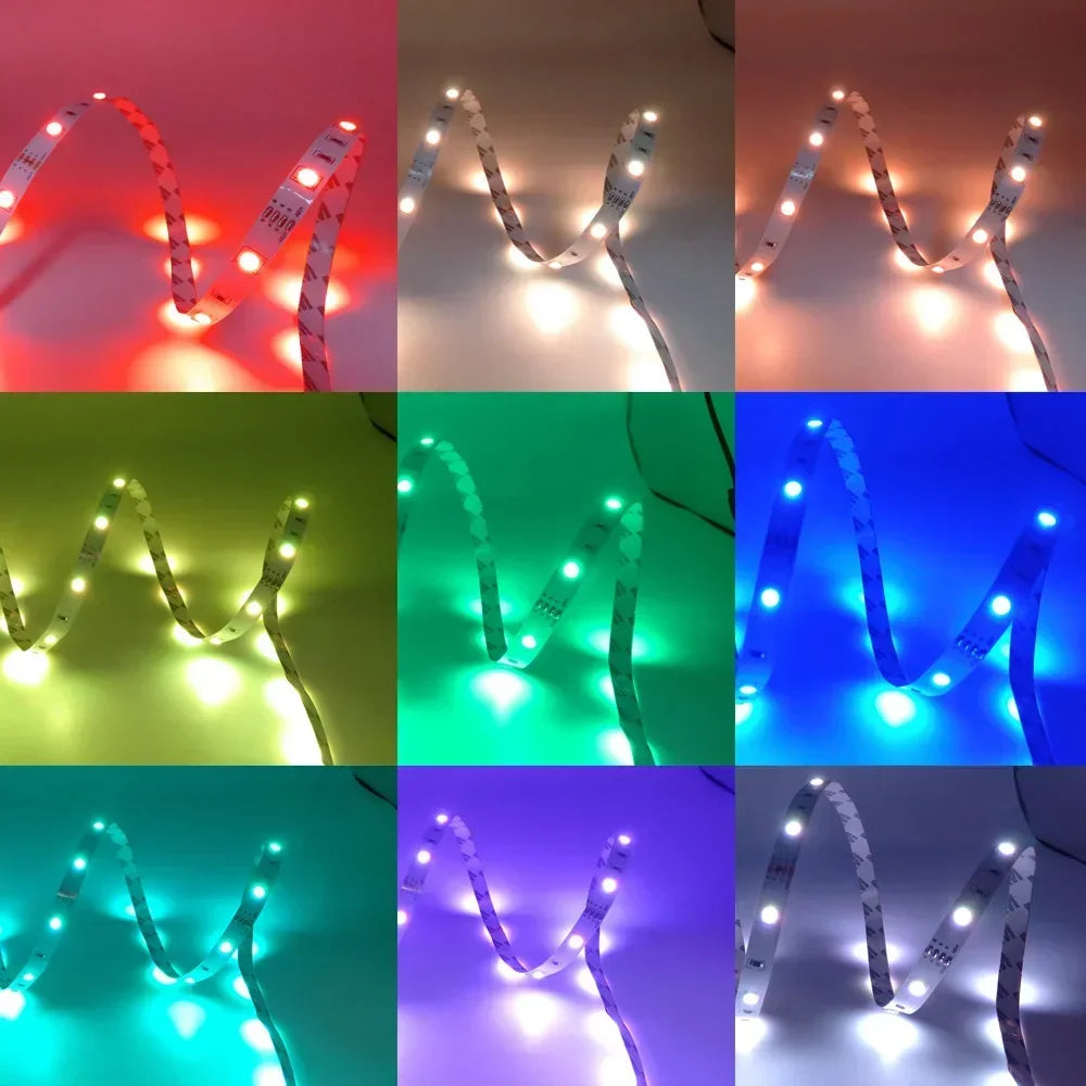 Fita LED Light Strips, 5050 RGB, Smart WiFi, Alexa, Google, USB, Colorido, Quarto de Criança, Paredes, Forro Gêsso, 1m até 30m de acordo o modelo
