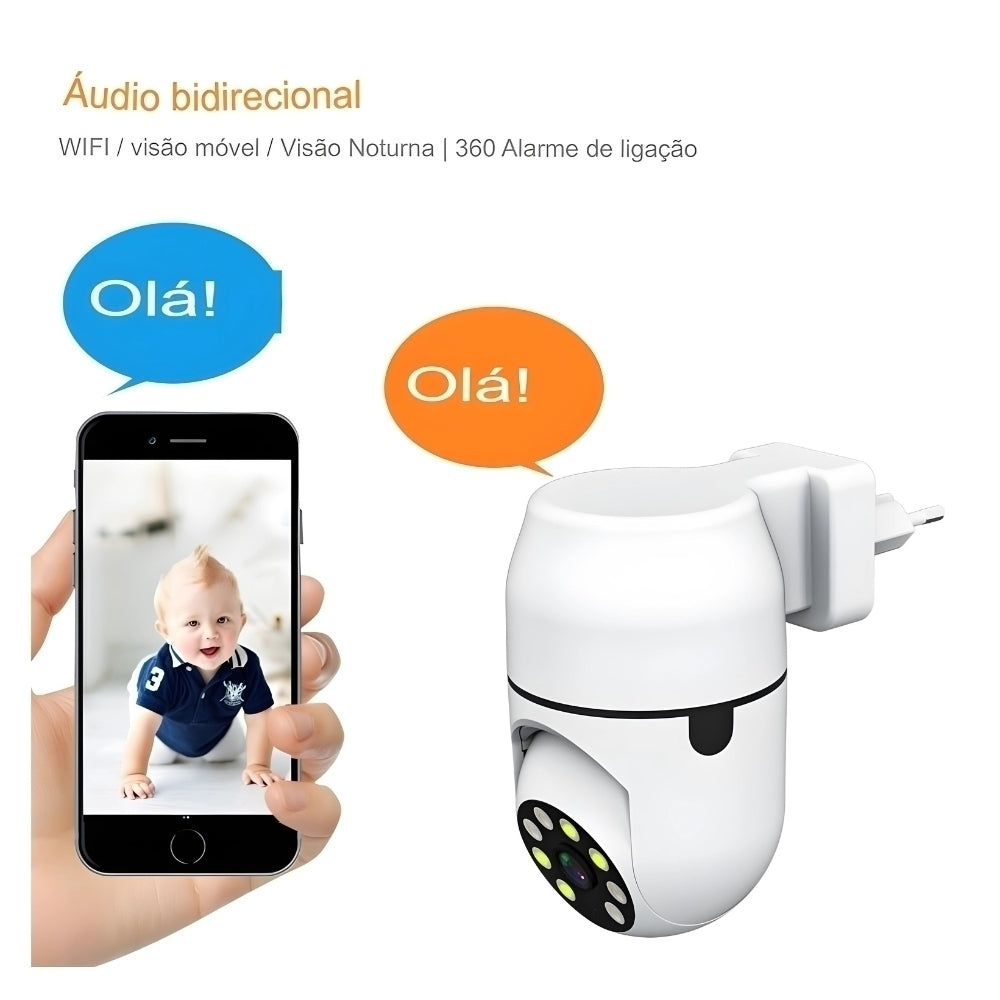 Câmera de Segurança IP 2MP 1080P Full-HD