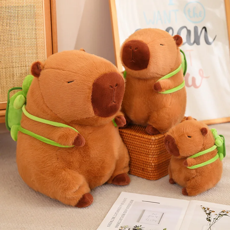 CapiLove™ - Pelúcia de Capivara com Mochila