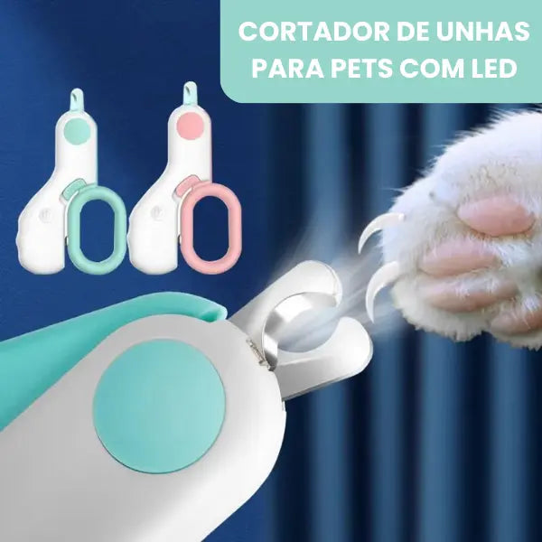Cortador de unhas profissional para Pets - com Led