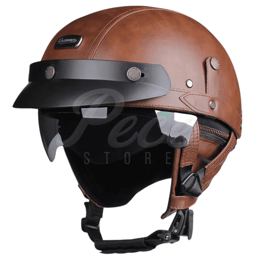 Capacete de Moto de Meia Face em ABS