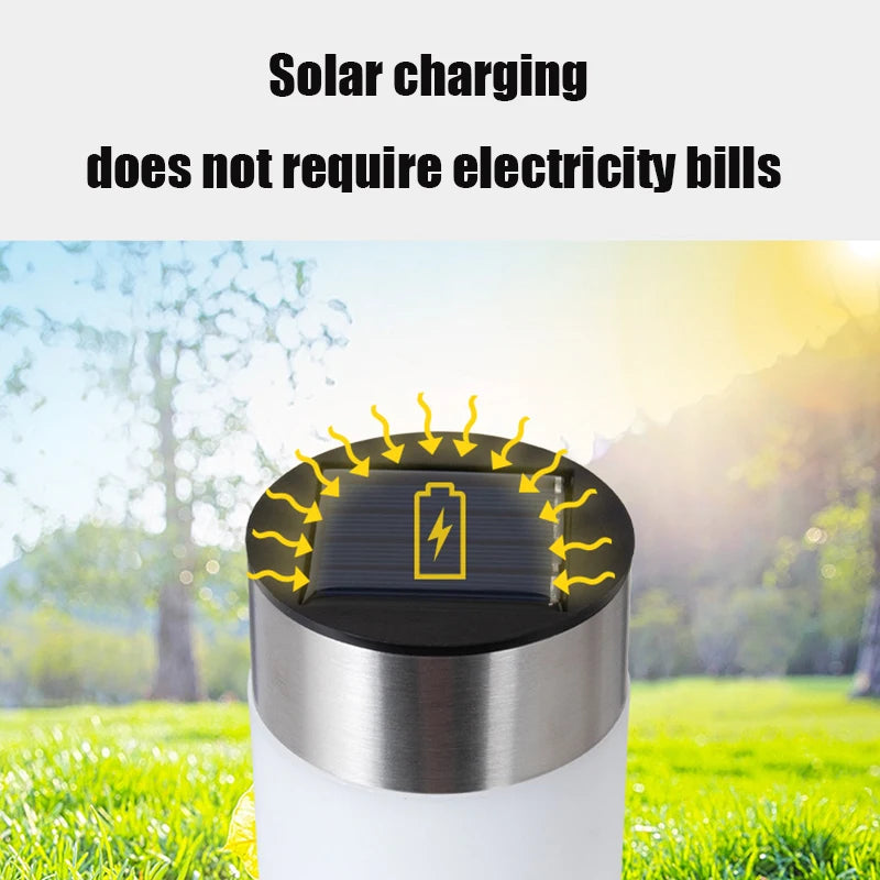 Luminárias à luz solar. Modernas para passeio, entrada de automóveis, para áreas livres. À prova d'água, paisagem. Luzes liga/desliga automáticas para quintal, gramado, pátio.