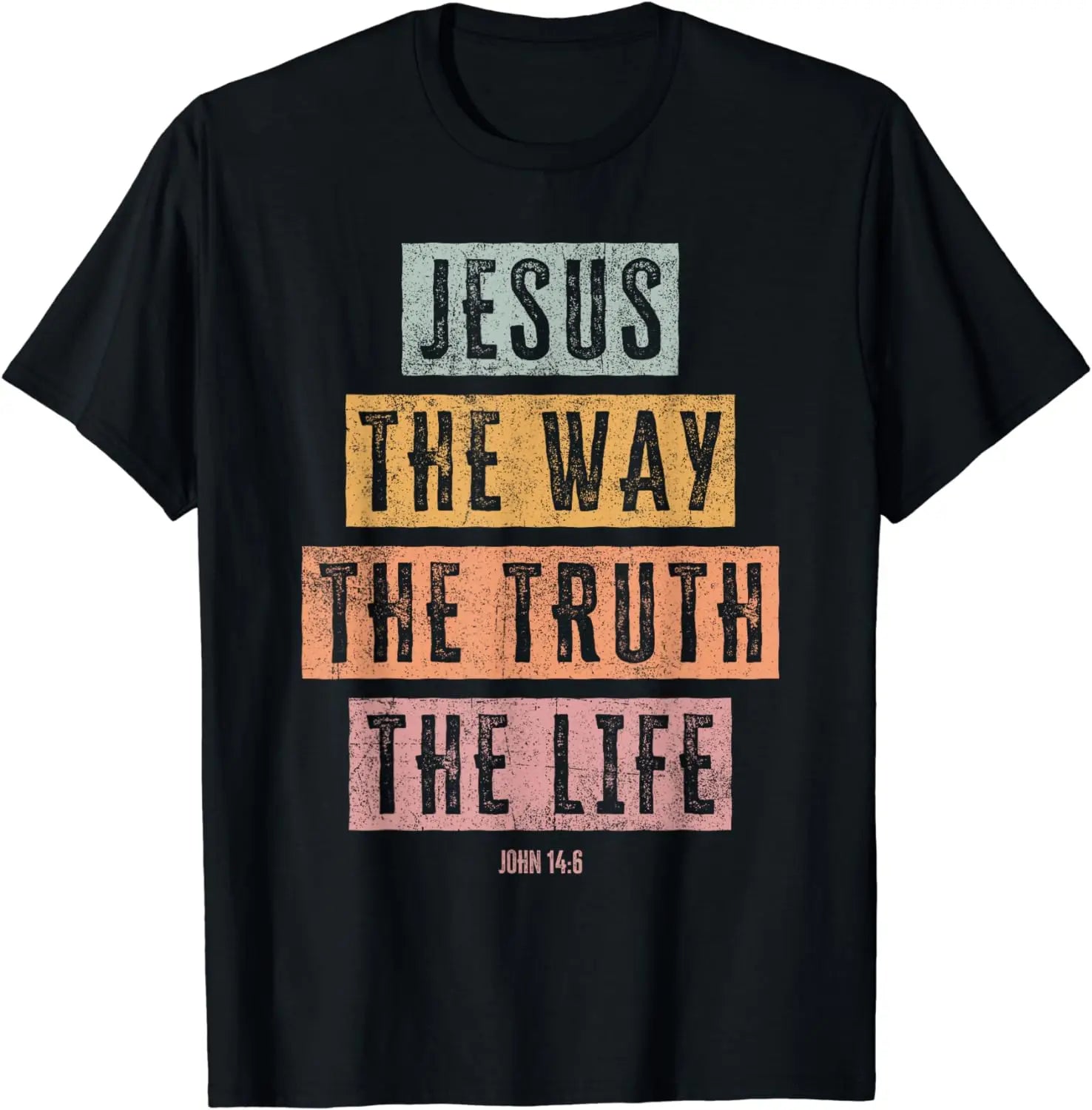 Camiseta cristã mulheres homens crianças jesus a maneira verdade vida camiseta gráfica camisetas vintage