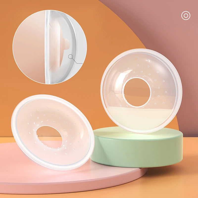 Conchas Protetoras e Coletoras de Leite Materno de Silicone Transparente BreastCare | Livre de BPA