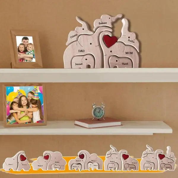 WoodTrunk Love™ -  Quebra Cabeça Decorativo Personalizável
