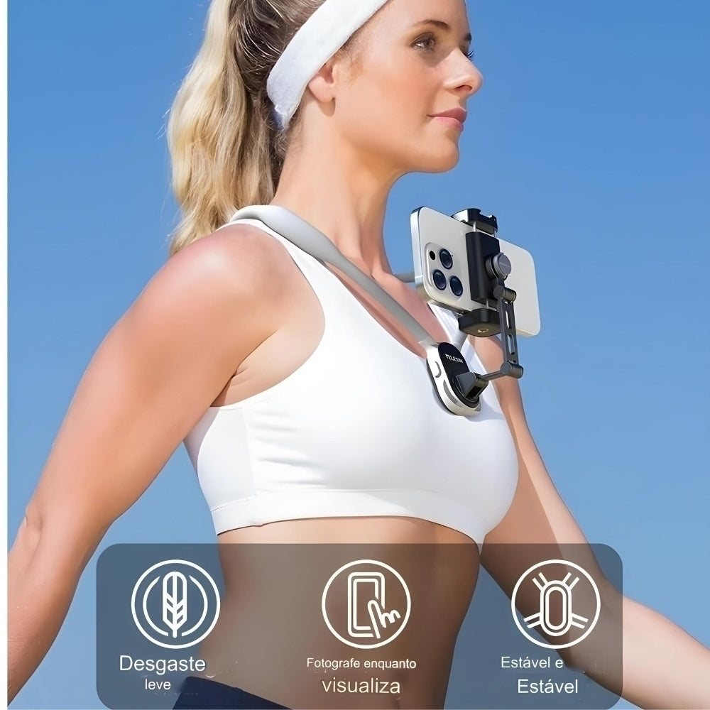 Suporte Magnético de Pescoço para Smartphone