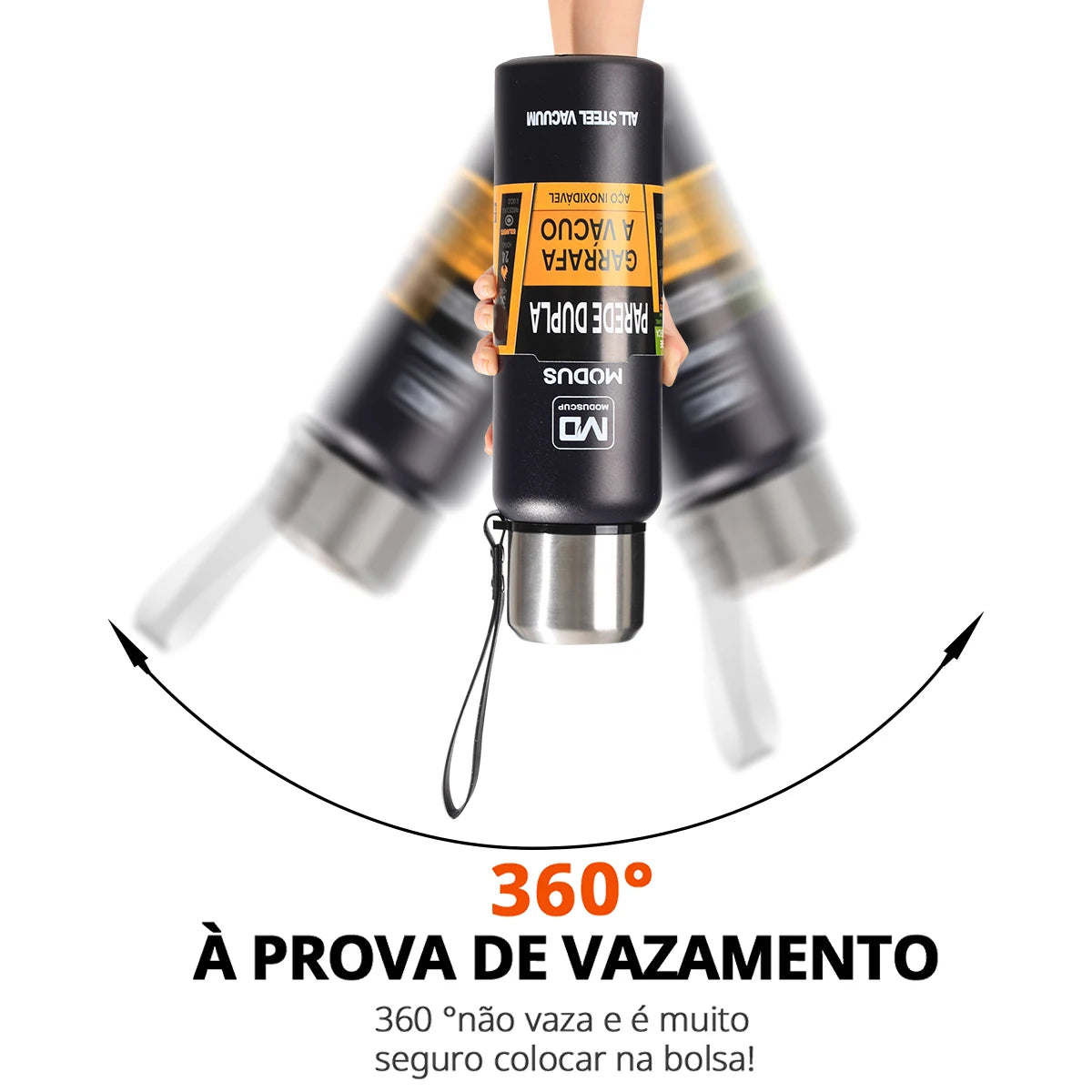 Garrafa térmica portátil de aço inoxidável 1000/1500ml outdoor - Modus